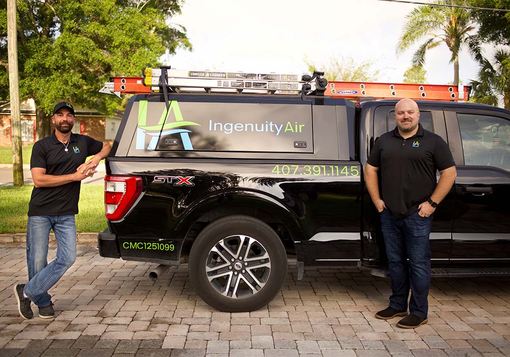 Ingenuity owners with the truck