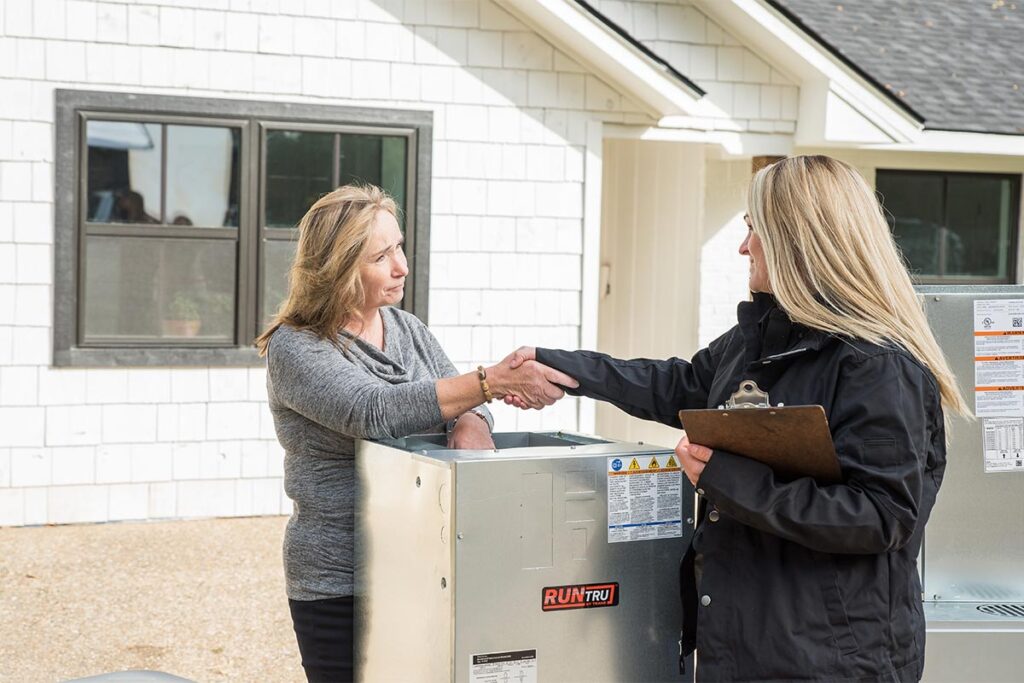 Sales person and home owner