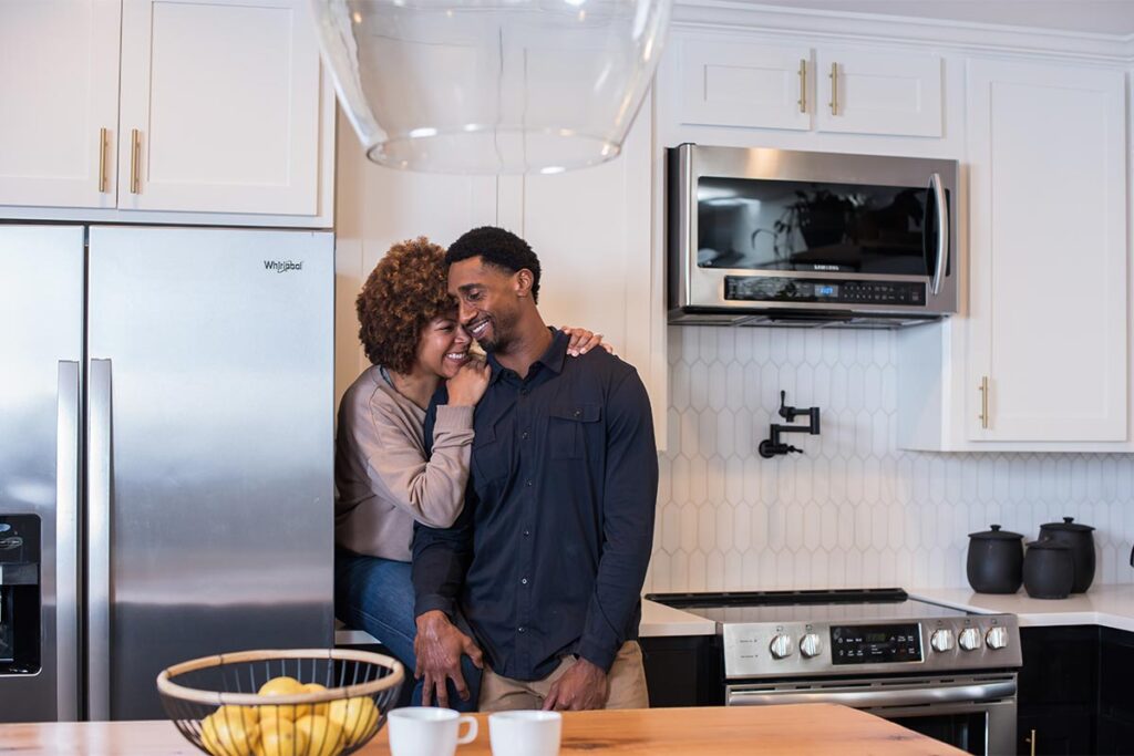 couple in kitchen